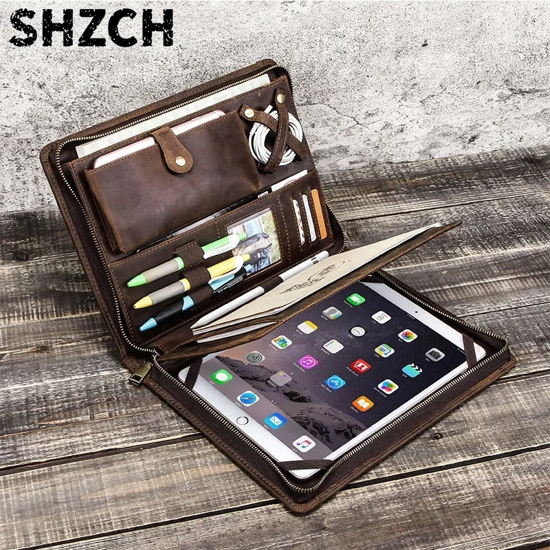 Tech Accessories For A Tablet - Leather Tablet Storage Bag for Apple