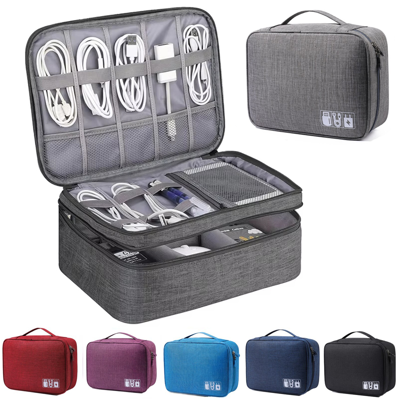Cable Storage Bag Waterproof D - Tech Accessories Case 评论和价格