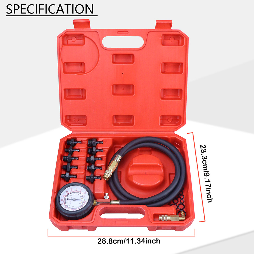 Oil Pressure Tester Kit 0-140p - Tech Accessories Case 评论和价格