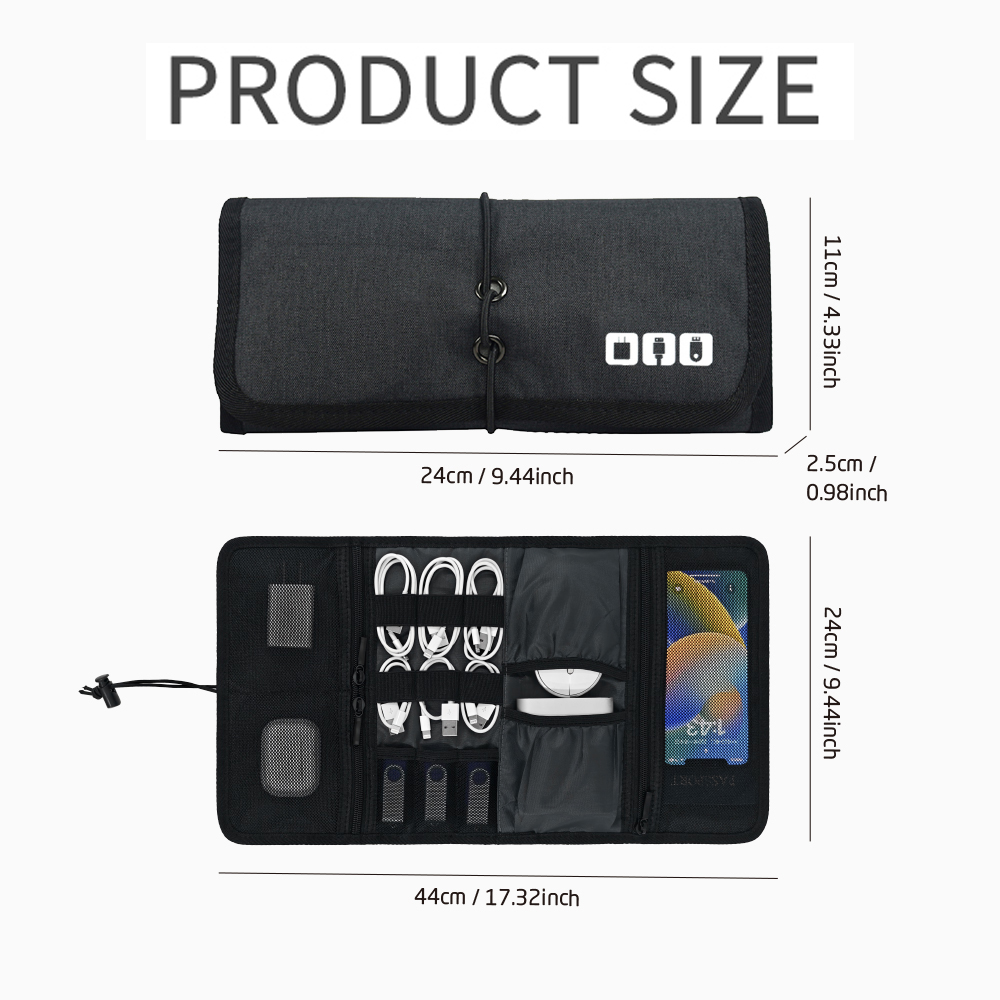 Tech Organizer Bag Cable Stora - Tech Accessories Case 评论和价格