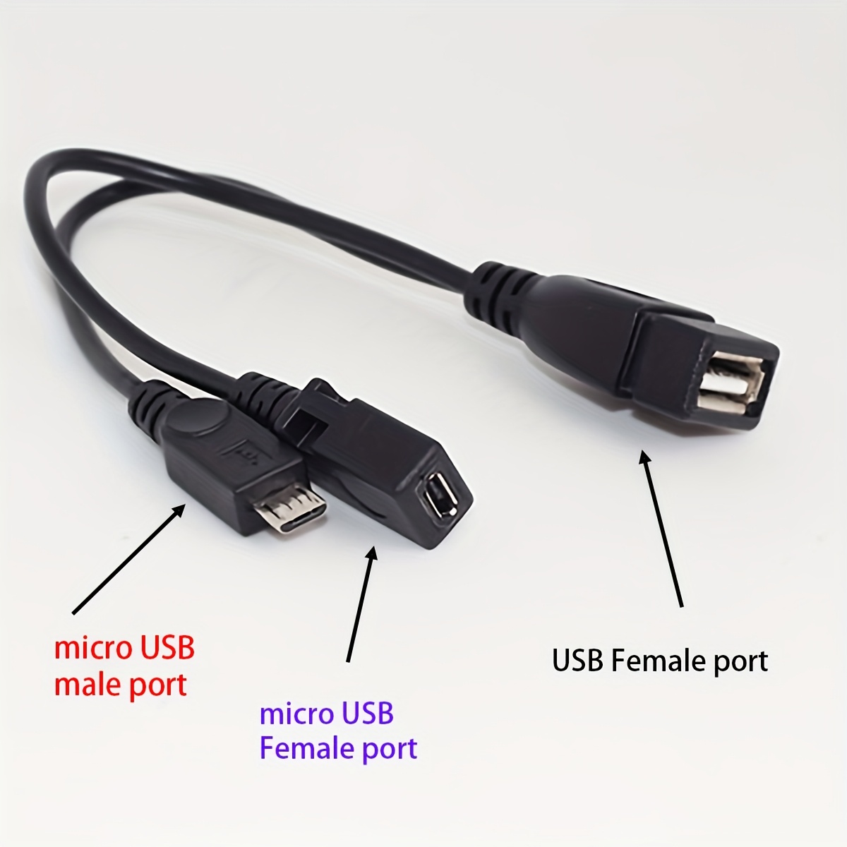 2-in-1 OTG USB to Micro USB Sp - Tech Accessories For A Tablet 评论和价格