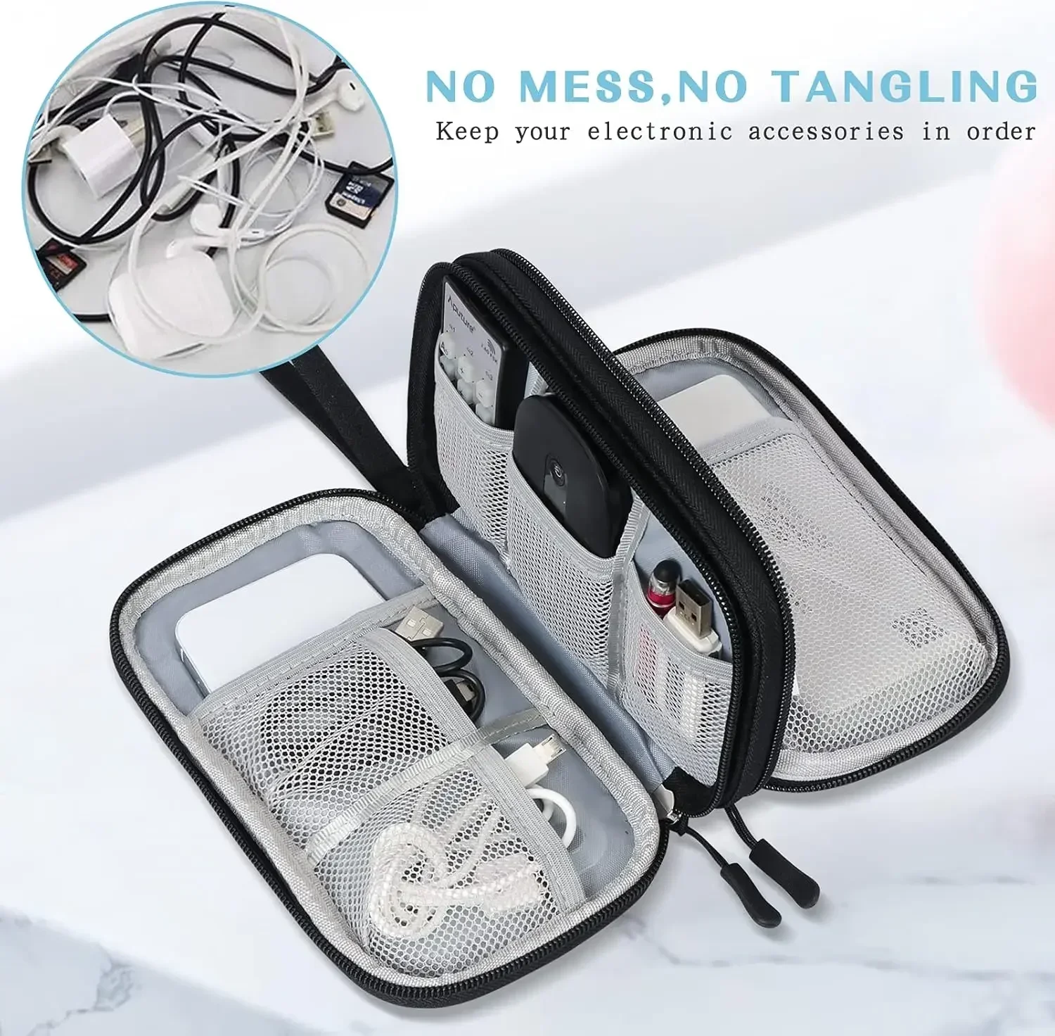 Travel Cable Bag Portable Digi - Tech Accessories Case 评论和价格