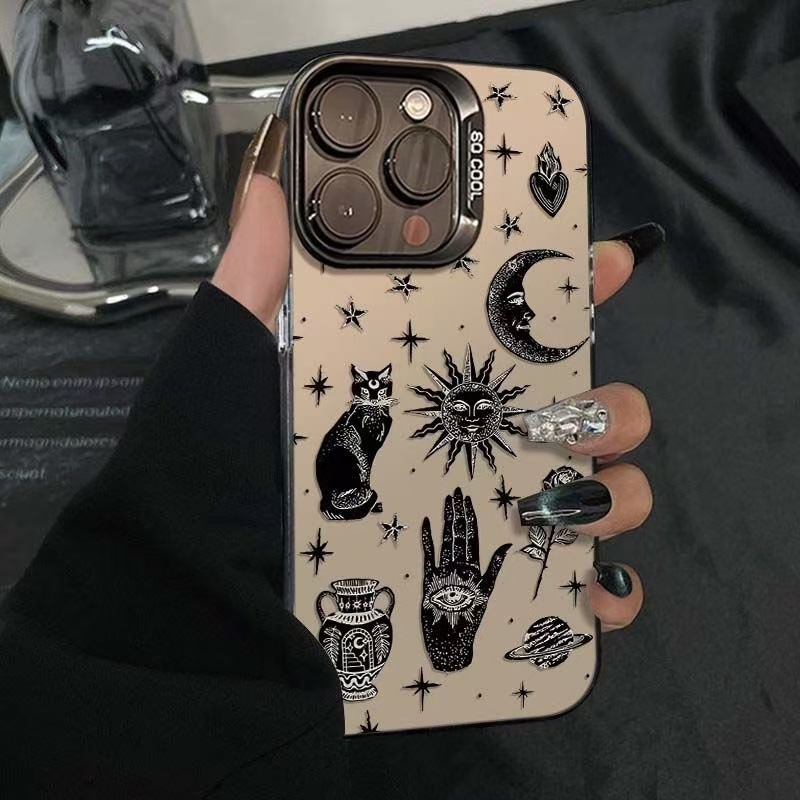 Sun Moon Cat Luxury Phone Case - Tech Accessories Iphone 评论和价格