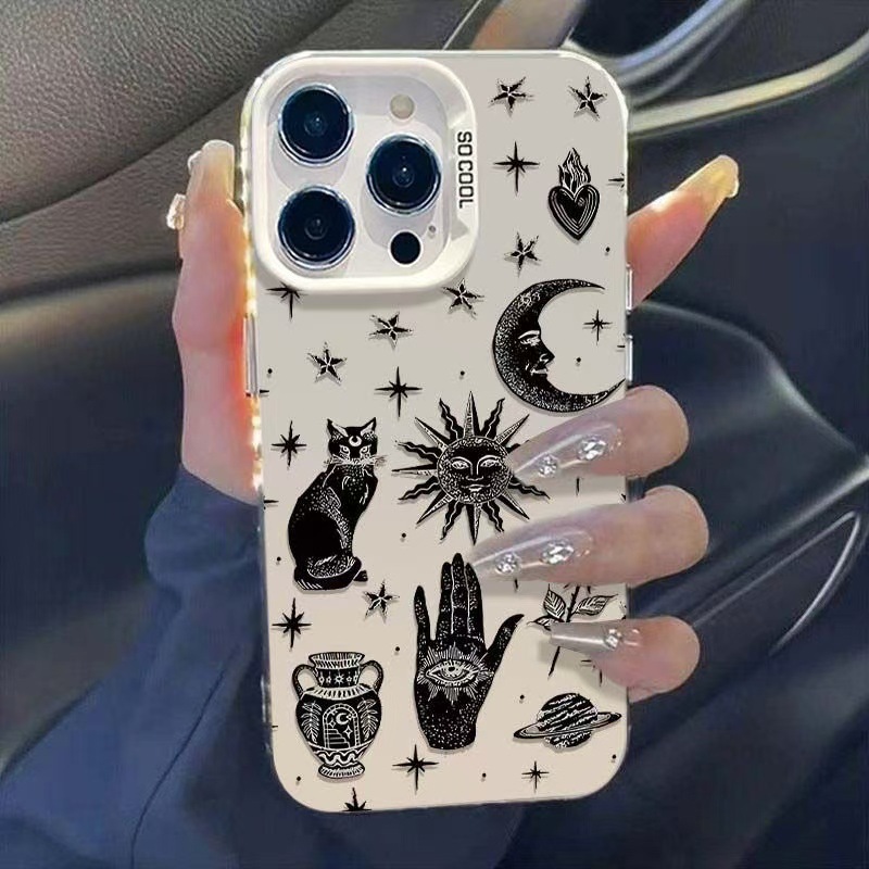 Sun Moon Cat Luxury Phone Case - Tech Accessories Iphone 评论和价格