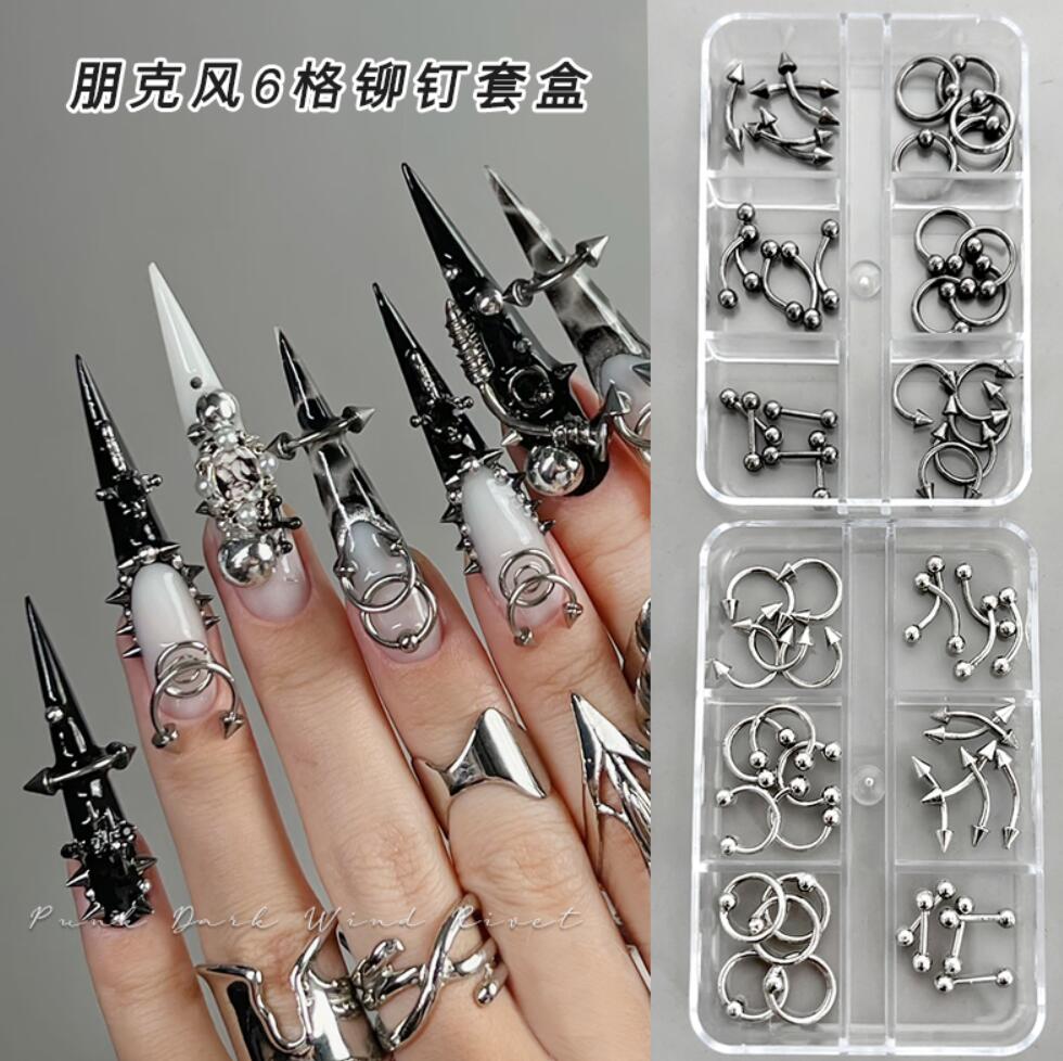 30pcs Mixed Punk Pierced Rivet - Tech Accessories Box 评论和价格